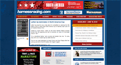 Desktop Screenshot of harnessracing.com