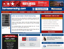 Tablet Screenshot of harnessracing.com